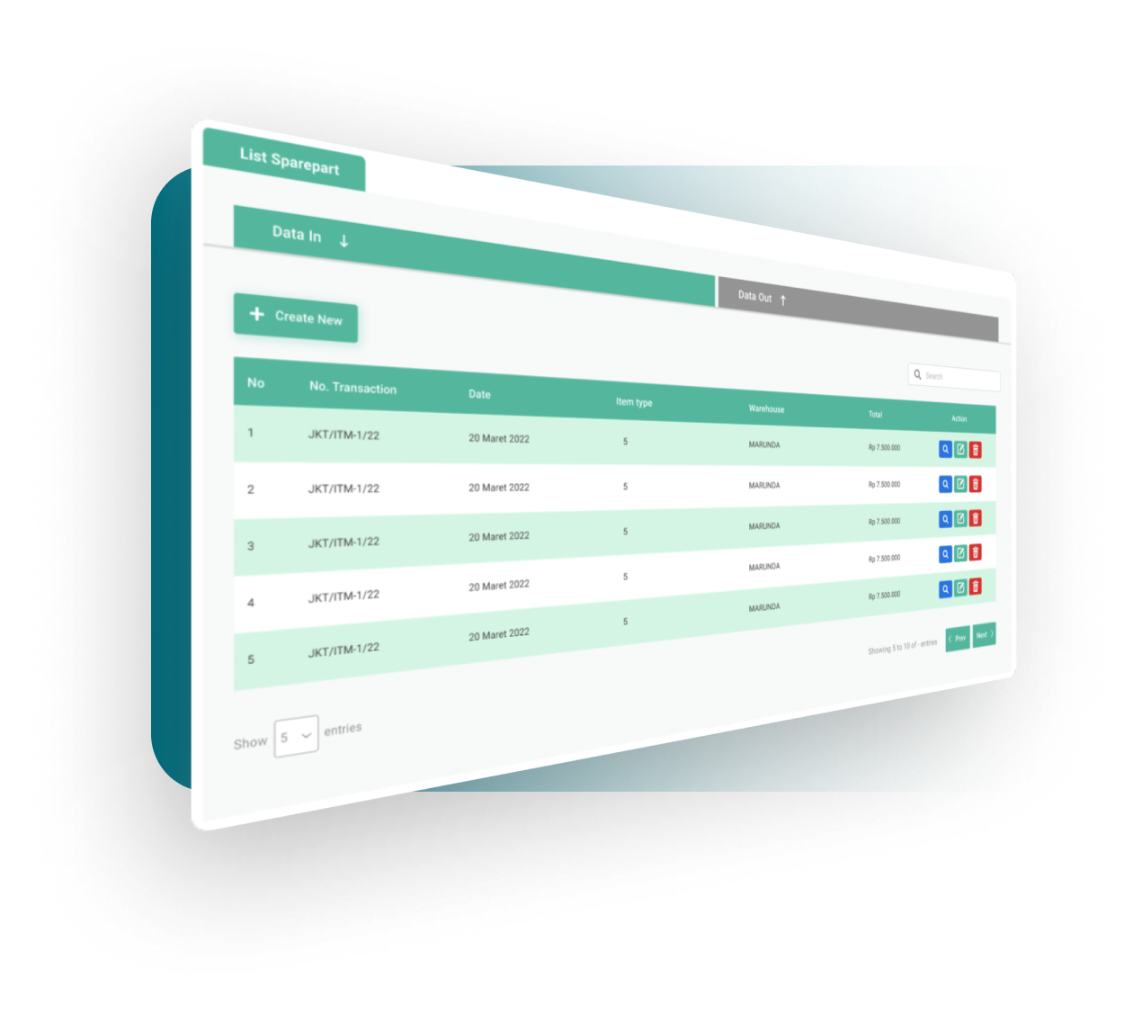 Warehouse for Sparepart